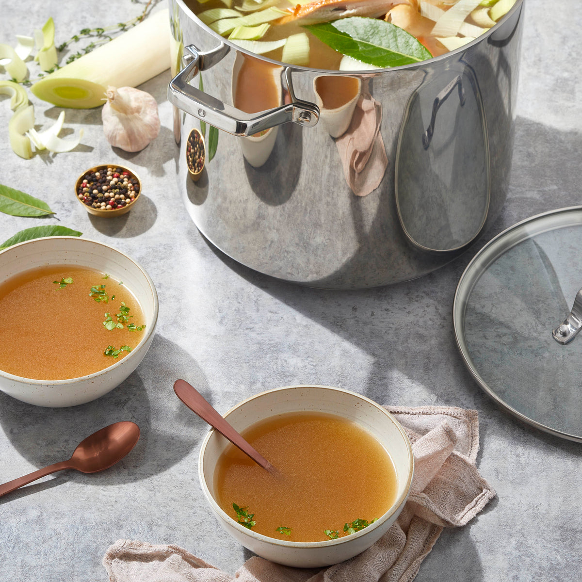 Stock: 3 Ways – Chicken Stock – Paderno