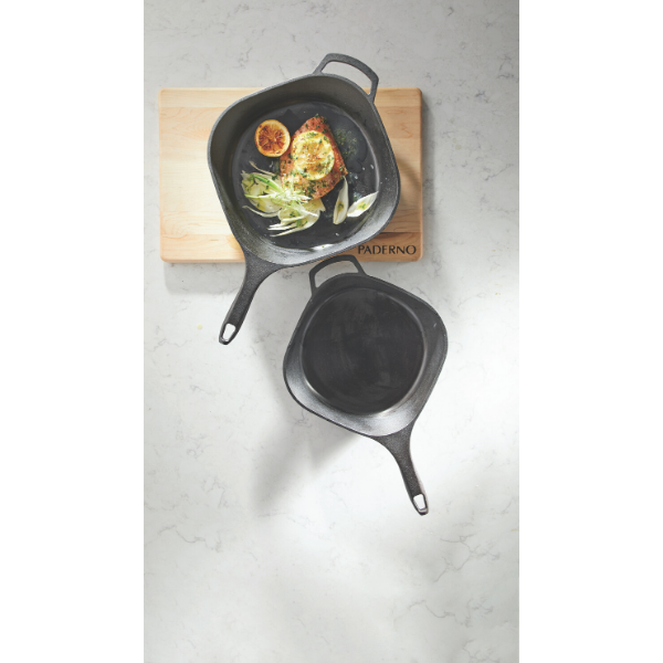 12" Pre-Seasoned Smooth-Release Cast Iron Skillet 